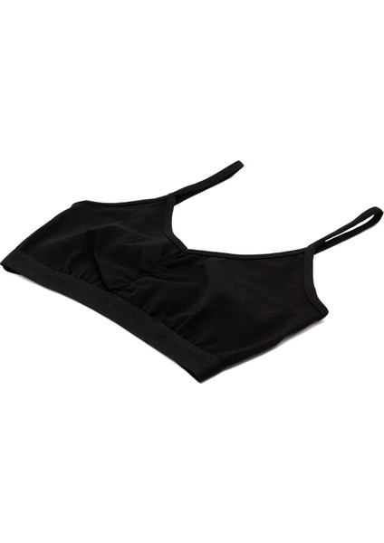 Kız Çocuk Büstiyer 3'lü Önü Büzgülü Pedsiz (%96 Pamuk - %4 Elastan) indirimleri