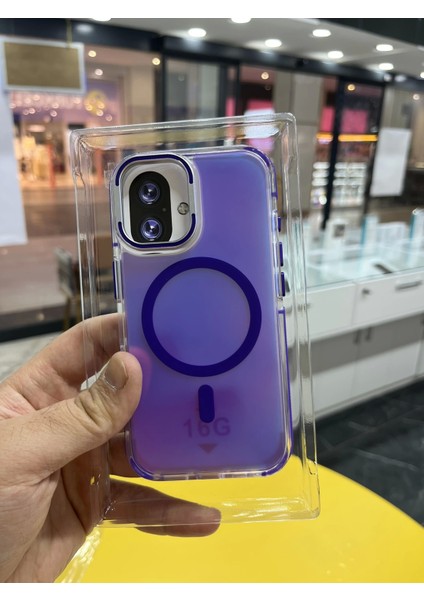 Iphone 16 Hologramlı Kamera Kısmı Açılabilir Standlı Premium Kapak