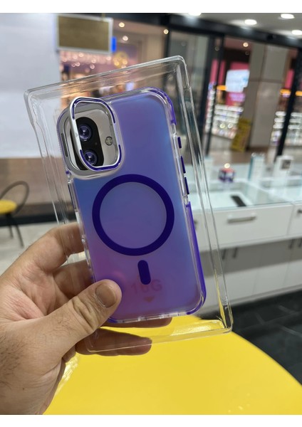 Iphone 16 Hologramlı Kamera Kısmı Açılabilir Standlı Premium Kapak indirimleri