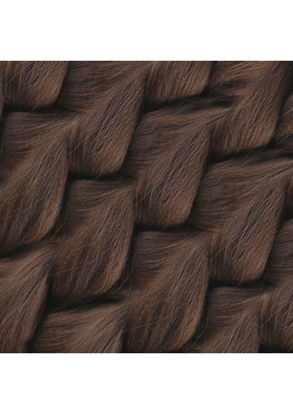 Sentetik Örgülük Saç 100 gr- Koyu Kumral modelleri