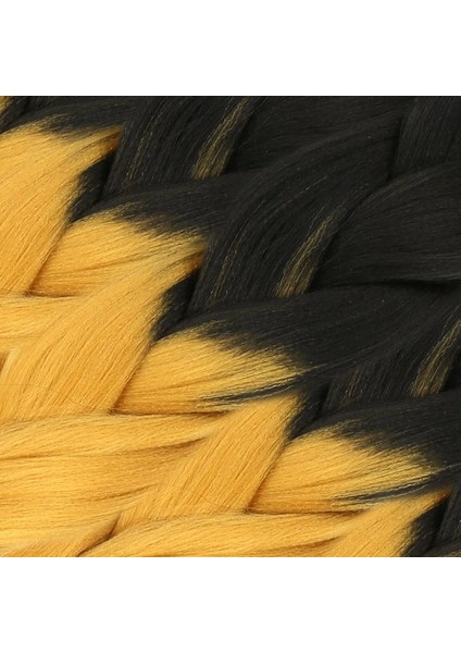 Afrika Örgüsü ve Rasta İçin Sentetik Ombreli Saç - Siyah - Gold Sarı fiyatları