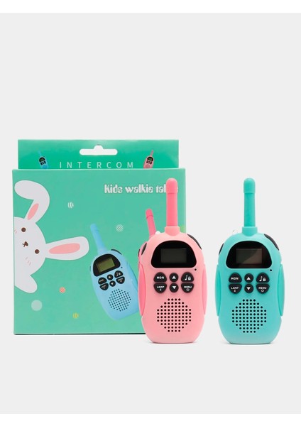 Renkli Çocuk Telsiz Seti – 2’li Walkie Talkie, Uzun Menzilli, Eğlenceli Oyun Telsizi