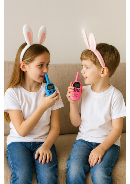 Renkli Çocuk Telsiz Seti – 2’li Walkie Talkie, Uzun Menzilli, Eğlenceli Oyun Telsizi modelleri