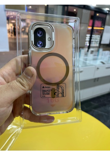 Iphone 16 Hologramlı Kamera Kısmı Açılabilir Standlı Premium Kapak indirimleri