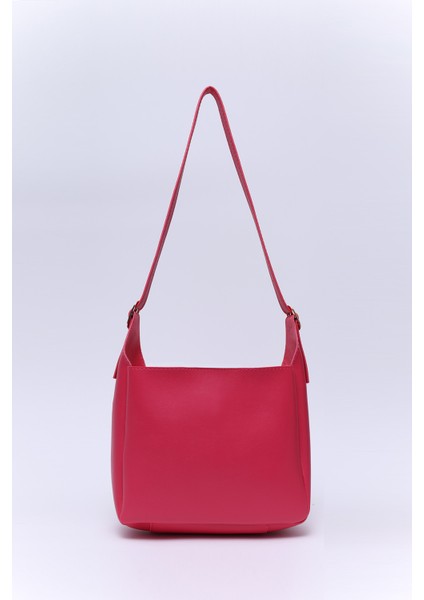 Fuşya SHK158 Suni Deri Tek Bölmeli Askılı Çıtçıtlı Çapraz Kol ve Omuz Çantası fırsatları