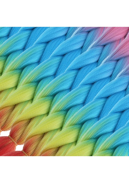 Afrika Örgülük Ombreli Sentetik Saç 100 gr- Pembe - Açık Mavi - Sarı - Kırmızı fiyatları