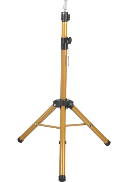 Kuaför Eğitim Mankeni İçin Metal Tripod - Simli Gold + Taşıma Çantası fırsatları