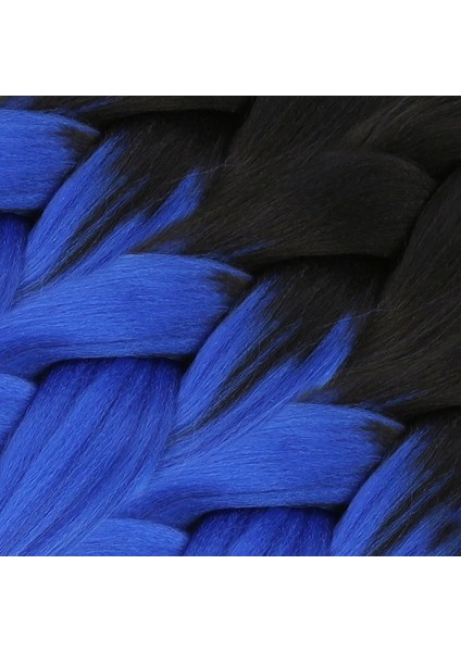 Afrika Örgülük Sentetik Ombreli Saç 100 gr- Siyah - Koyu Mavi Ombreli fiyatları