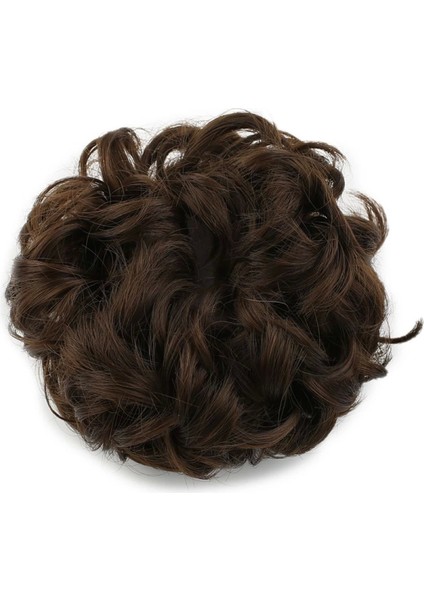 Yoğun Saçlı Lastikli Topuz Toka - Kumral fiyatları