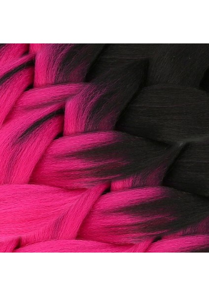 Afrika Örgülük Sentetik Ombreli Saç 100 gr- Siyah - Fuşya fiyatları