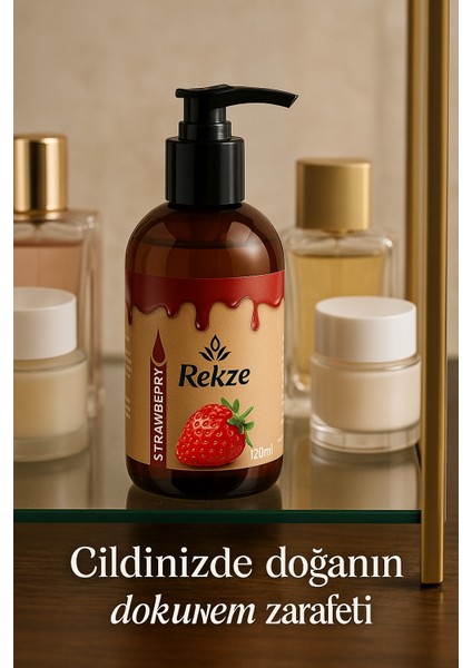 Nemlendirici Çikolata ve Çilek Aromalı Vücut Masaj Yağı