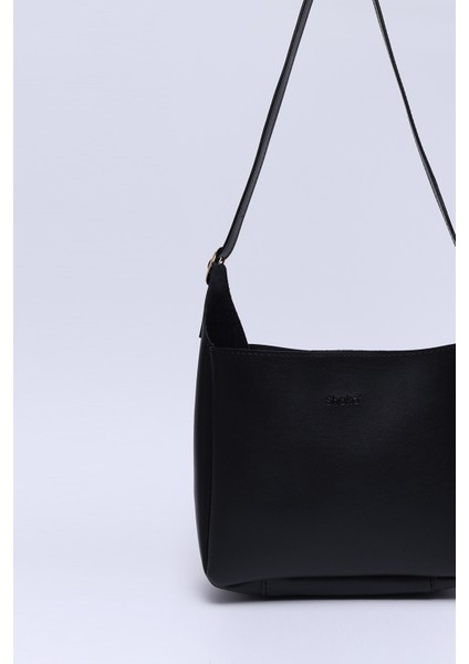 Siyah SHK158 Suni Deri Tek Bölmeli Askılı Çıtçıtlı Çapraz Kol ve Omuz Çantası indirimleri