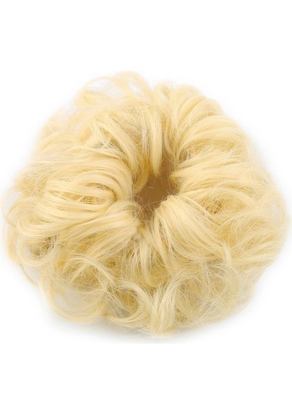 Saçlı Lastikli Topuz Toka - Platin fiyatları