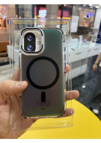 Iphone 16 Hologramlı Kamera Kısmı Açılabilir Standlı Premium Kapak