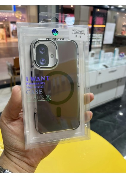 Iphone 16 Hologramlı Kamera Kısmı Açılabilir Standlı Premium Kapak fırsatları