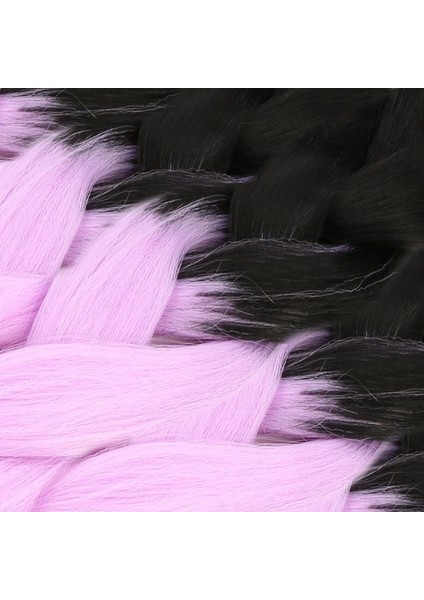 Afrika Örgülük Sentetik Ombreli Saç 100 gr- Siyah - Lila fiyatları