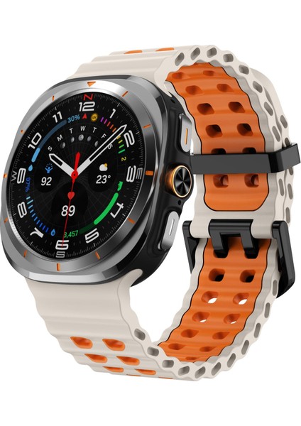 Samsung Galaxy Watch Ultra 47MM / Ultra 2025 Için Silikon Kayış (Yurt Dışından)