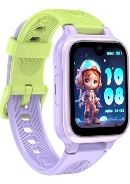 4g Akıllı Çocuk Saati, Ince Tasarım, Yapay Zeka, Amoled, IP68, Görüntülü, Sesli, Konum Sw-Kıds Pro