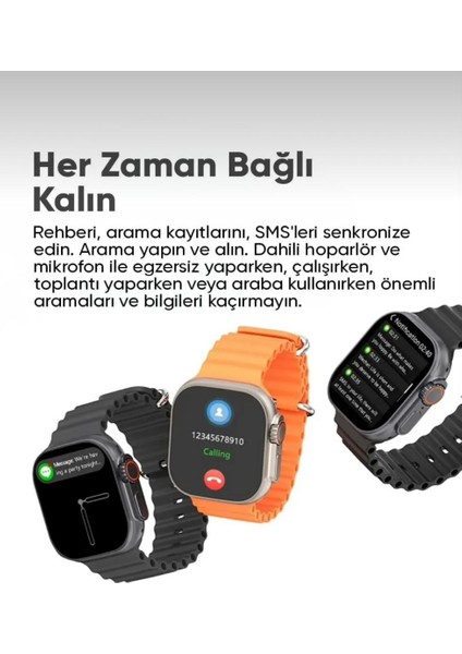 2025 HK11 Ultra 3 2.02” Amoled Ekran Nfc & Bluetooth Destekli Aı Robot Özellikli 4gb Hafıza modelleri