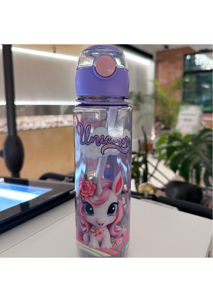 Karikatür Sevimli Plastik Su Dağı 700ML (Yurt Dışından)