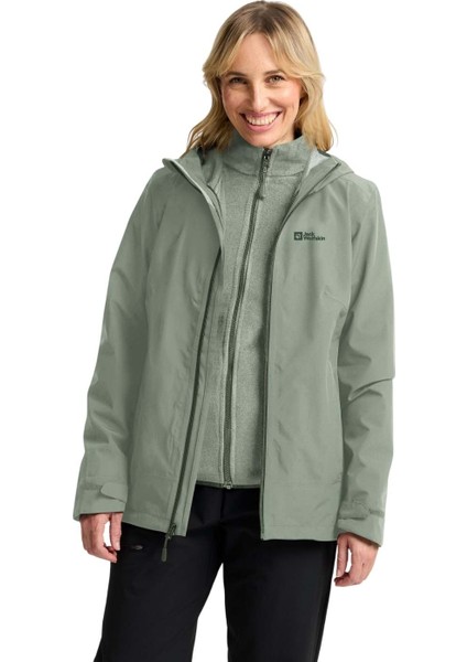 Moonrise 3in1 Jkt W Kadın Beyaz Outdoor Ceketi