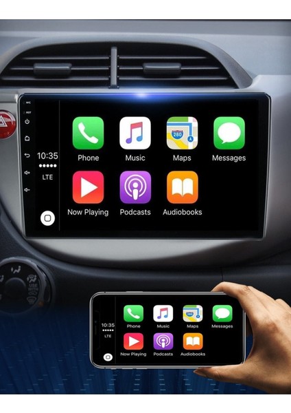 10" Hd IPS Ekranlı Android Multimedya, Kamera Hediye, 2008-2014 Jazz Uyumlu
