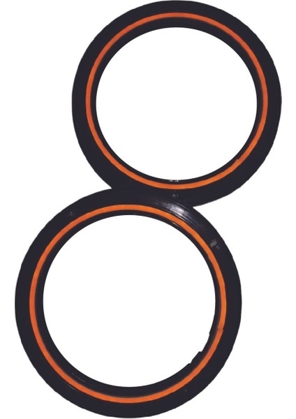 Turuncu Neon LED 20CM Orta Seviye Kapağı, Parlak ve Şık Tasarım