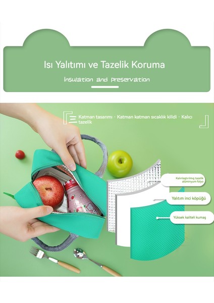 Çizgi Film Sevimli Evcil Hayvan Öğle Yemeği Kutusu Banliyö Taşınabilir Öğle Yemeği Kutusu Kalınlaşmış Alüminyum Folyo Yalıtım Öğle Yemeği Kutusu (Yurt Dışından) fiyatları