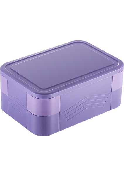 Gıda Sınıfı Taşınabilir Çift Katmanlı Öğle Yemeği Çantası Mikrodalga Isıtmalı Öğle Yemeği Çantası (Yurt Dışından)