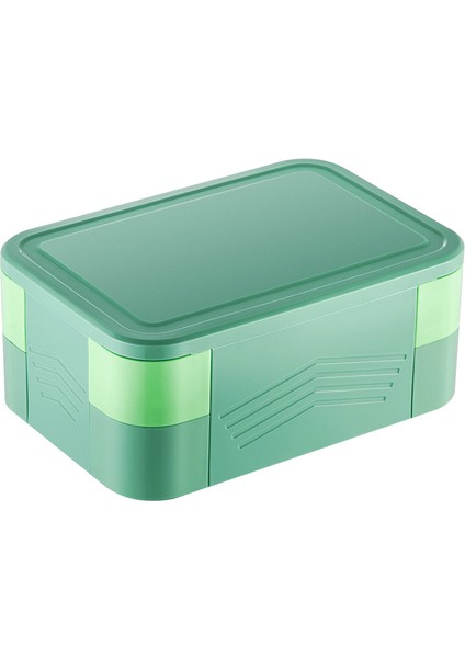 Gıda Sınıfı Taşınabilir Çift Katmanlı Öğle Yemeği Çantası Mikrodalga Isıtmalı Öğle Yemeği Çantası (Yurt Dışından)