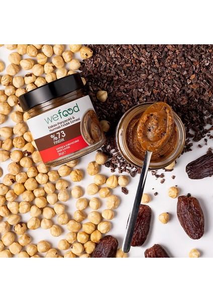 Kakao Parçacıklı Hurmalı Fındık Ezmesi 200 gr 3'lü