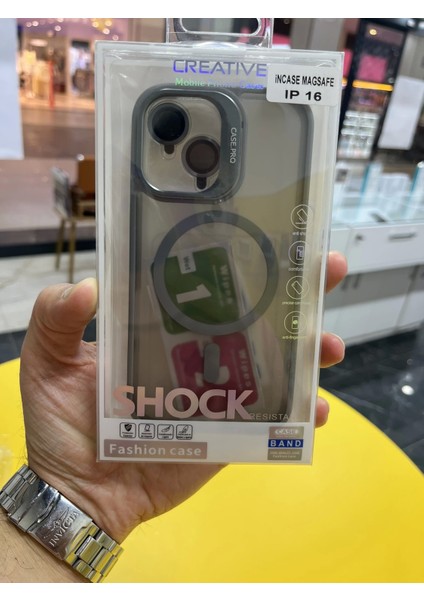 Iphone 16 Kamera Lens Koruma Hediyeli Kamera Kısmı Açılabilen Standlı Magsafe Kılıf
