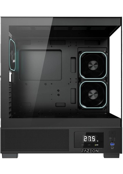 F15 750W 80PLUS Bronze 3X120MM LCD Ekranlı Argb Fanlı Atx Bilgisayar Kasası modelleri