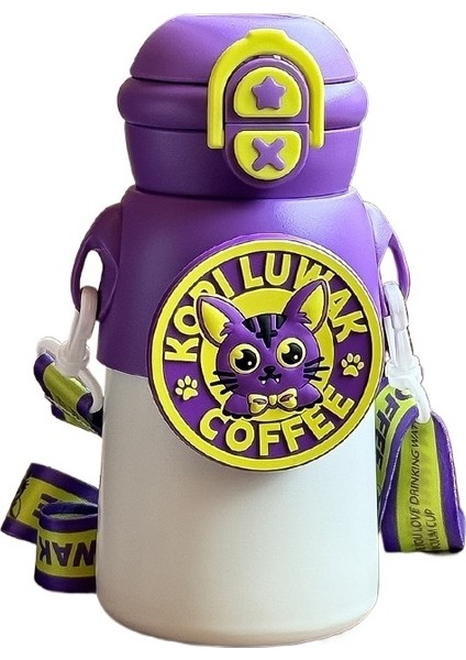 Çocuk Termos Bardak Yalıtımlı Su Isıtıcısı Öğrenci Sıcak (Yurt Dışından)