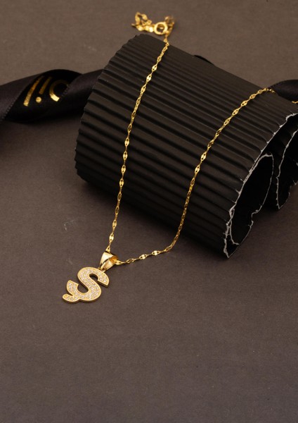 14 Ayar Altın Ş Baş Harf Kolye fırsatları