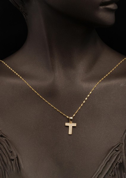 T Harfi 14 Ayar Altın Kolye fiyatları