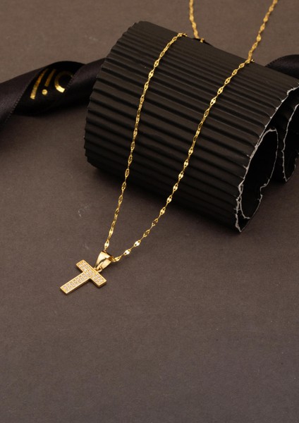 T Harfi 14 Ayar Altın Kolye fırsatları