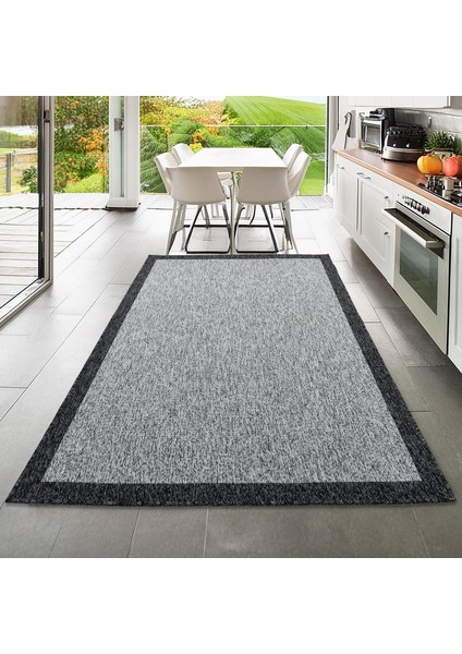 Capri Modern Gri Sisal Dokuma Halı Salon Halısı Mutfak Balkon Halısı Koridor Halısı 13345A