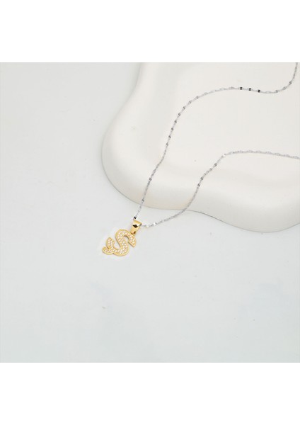 14 Ayar Altın Ş Baş Harf Kolye Ucu modelleri