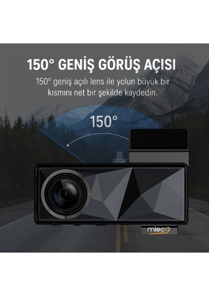 A11 Wifi/ 4K Uhd/ 150° Ultra Geniş Açı/ Gps/ Adas/ Ön+Arka Araç Kamerası (2025)+HAFIZA KARTI HEDIYE indirimleri