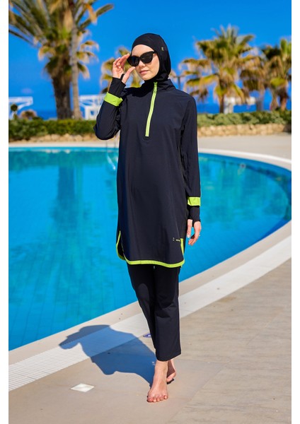 Tam Kapalı Performans Mayo – Parmak Geçmeli, Hakim Yakalı, Su Tahliyeli, M2531 fırsatları