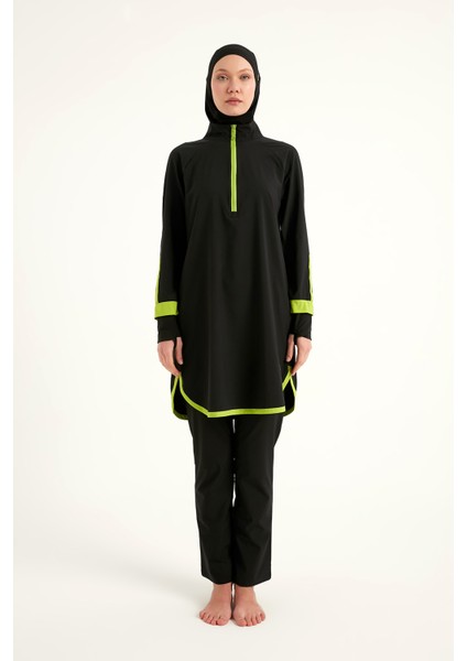 Tam Kapalı Performans Mayo – Parmak Geçmeli, Hakim Yakalı, Su Tahliyeli, M2531