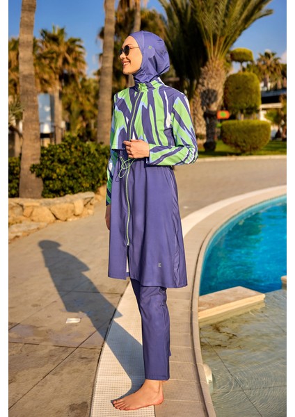 Indigo Tam Kapalı Mayo Hakim Yakalı, 4 Parça Set M2509 modelleri