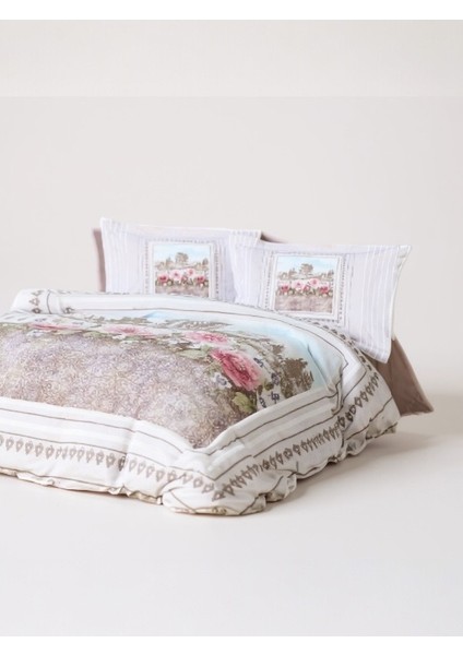 "özdilek Soft Life Vetrina Çift Kişilik Pamuk Saten Nevresim Takımı – Yumuşak Dokulu Lacivert"