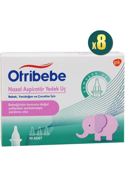 Nazal Aspiratör Yedek Ucu 10'lu 8 Adet