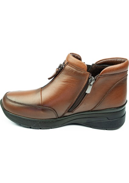 Z014 Taba Deri Kadın Bot modelleri