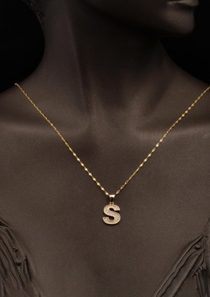 S Harf 14 Ayar Altın Kolye fiyatları