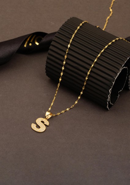 S Harf 14 Ayar Altın Kolye fırsatları