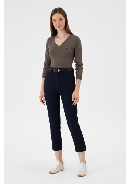 Kadın Açık Lacivert Pantolon (Kanvas-Chino) 50309273-VR059
