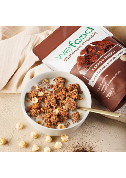 Glutensiz Granola Kakao & Fındıklı 250 gr 3'Lü